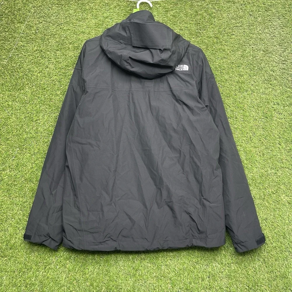 The North Face Varius Guide Hyvent Jacket Mens Medium Black Zip Up Outdoor Hike